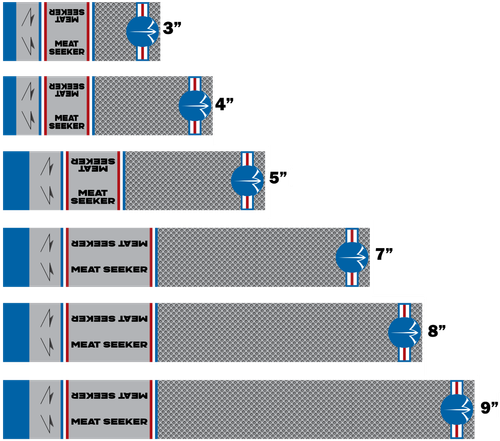 White Water Archery Meat Seeker Missile Arrow Wraps 15 Pc Choose Length Width