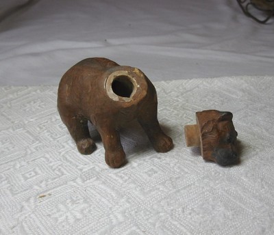 Bear Candy Container German c1910 Christmas Easter Holiday Rare Teddy Germany