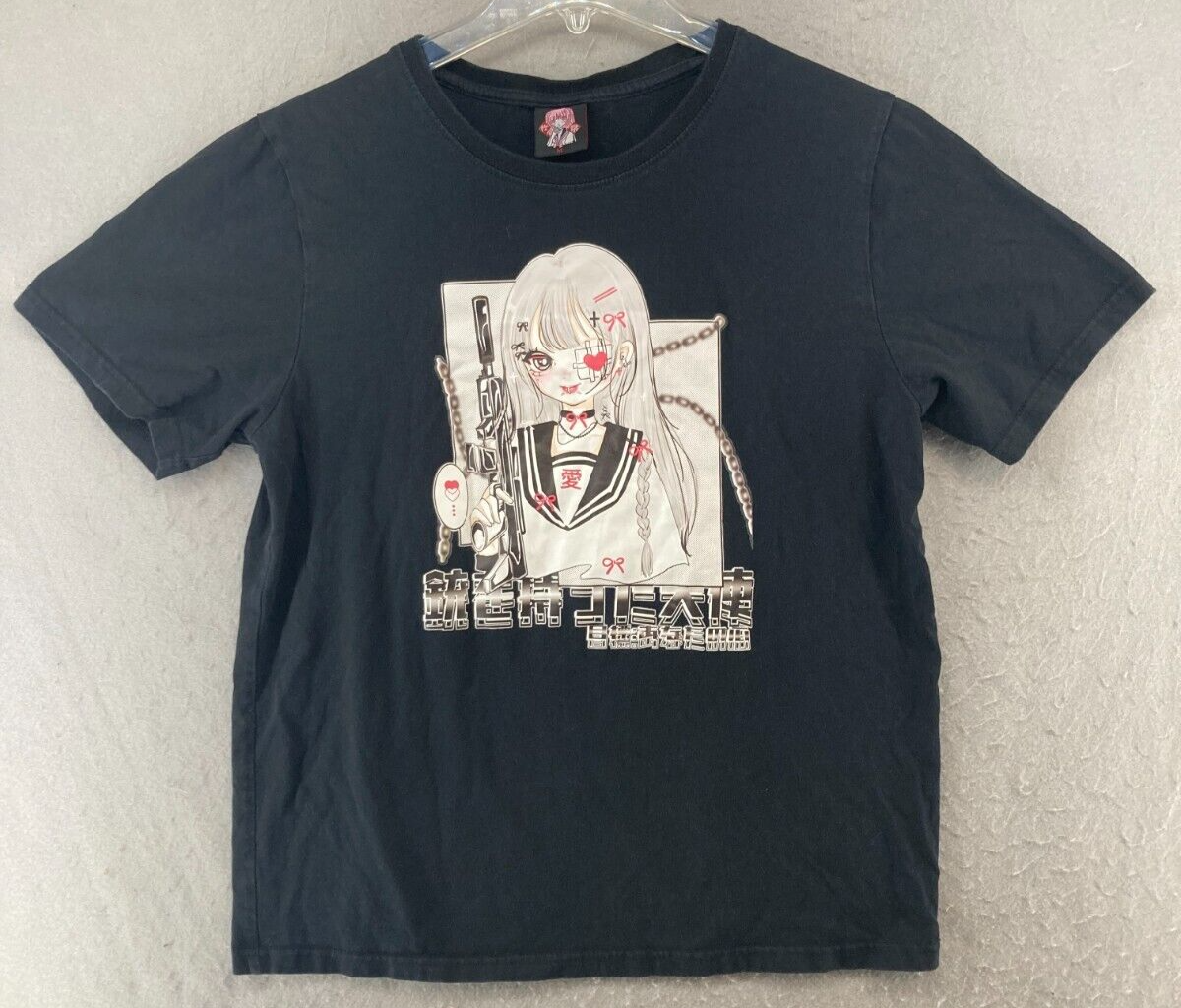 トップス Rare GUNSLINGER GIRL Vintage Anime Tee Japanese Style T Shirt Pastel Goth Kawaii Anime Gunslinger