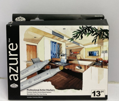Azure Professional Artist Markers Set 13c