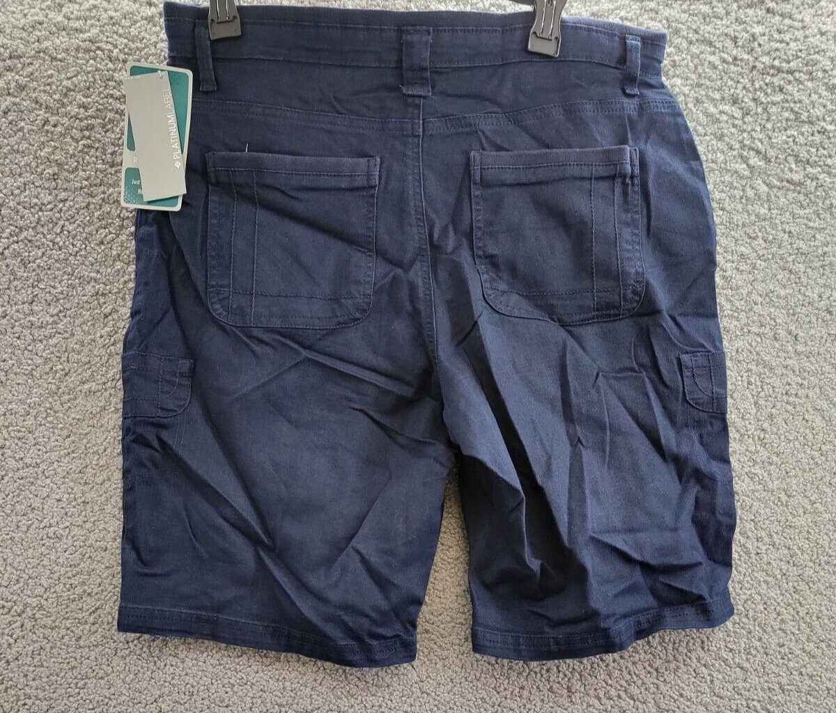 Lee Platinum Delaney Cargo Bermuda Shorts Women's 12 Twilight Button Zip Closure - Picture 12 of 18