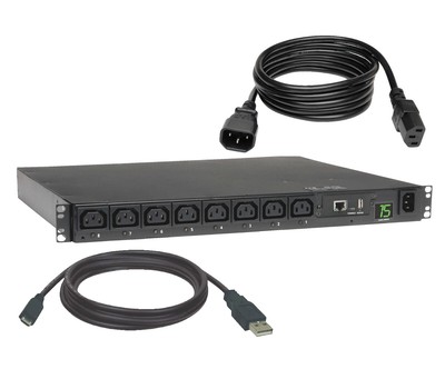 Tripp Lite 2.5kW 208/230V Switched PDU -LX Platform, 8 C13 Outlets, C14 Input,1U