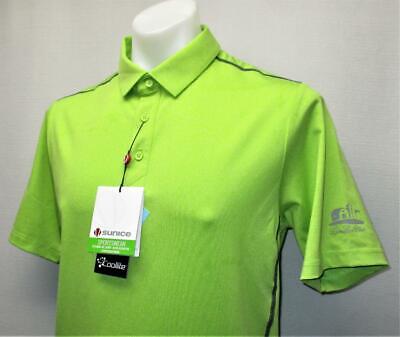 New  Mens Sunice Coolite Franko Small lime golf polo shirt Donalda Club