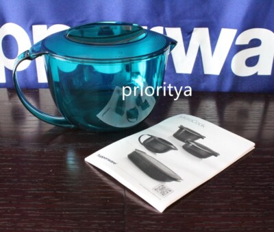 Tupperware Microwave Micro Pitcher 1qt / 1L Blue New in Package