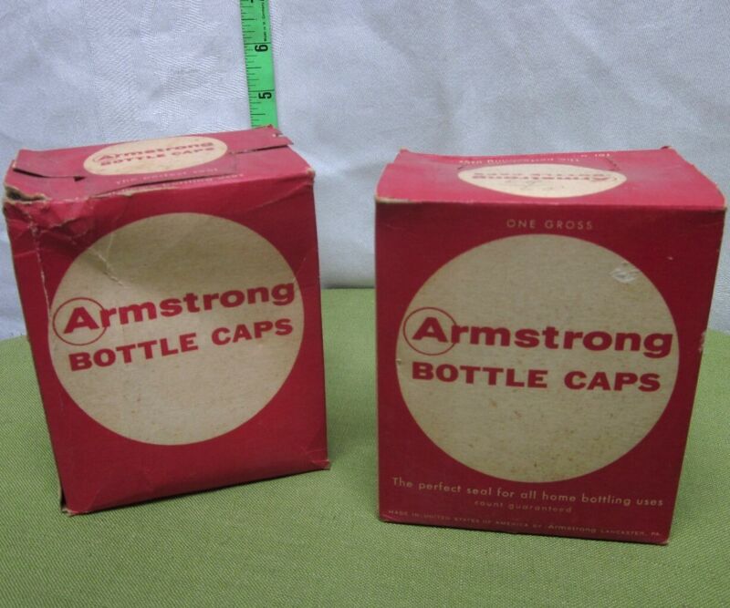 BOTTLE CAPS w/ Cork Interior unused Armstrong lot homebrew Lancaster beer PA