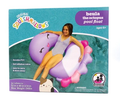 Squishmallows Beula the Octopus 4ft Pool Accessory NEW