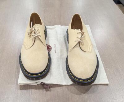 $250 Mens Dr. Martens ''1461'' Suede Derby Dress Shoes French Mustard UK 10 US 11