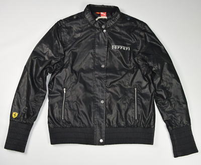 Puma jacket FERRARI black biker racing formula one size XL shiny