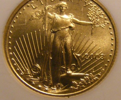 2003 1/4 Ounce Gold Eagle $10  NGC MS 69