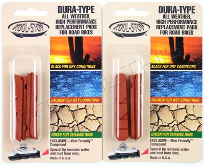 Kool-Stop Dura2 Cross Pad Threaded Cyclocross Triple-Compound Bike Brake Pads CX