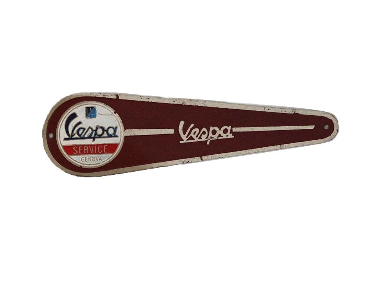 Vespa VBB Super Sprint GL 150 Front Fork Hub Cover Badge Decal Monogram Red 