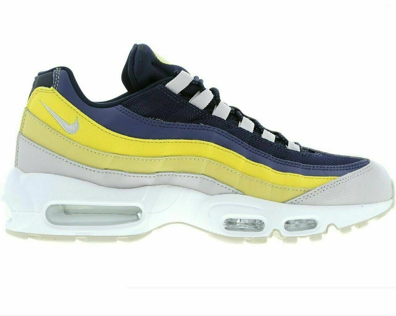 navy blue and yellow air max 95