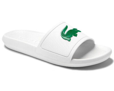

Мужские синтетические шлепанцы Lacoste Croco белые/зеленые (7-37CMA0018 082) —, White/green