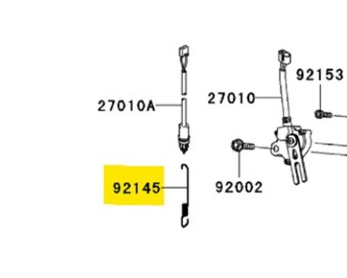 Kawasaki OEM Rear Brake Switch Spring 2005-2008 ZX6R Ninja Kawasaki OEM Rear Brake Switch Spring 2005-2008 ZX6R Ninja
