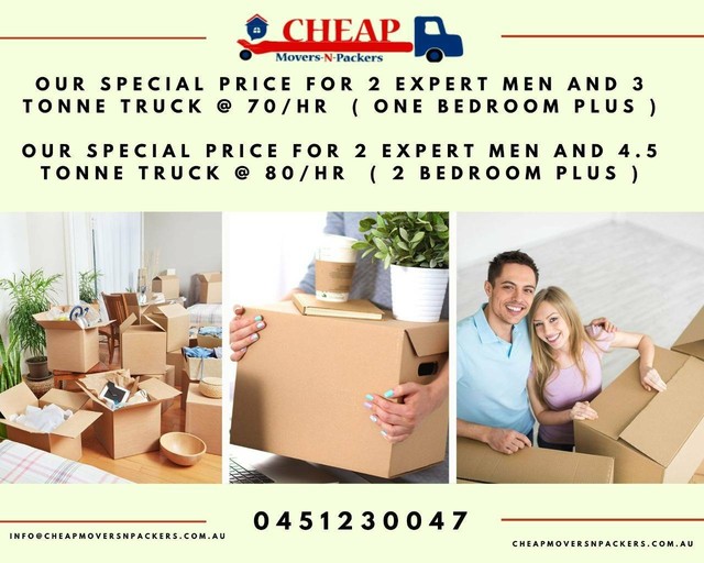 Cheap Movers And PackersPrice Starts From 37.50/HH Removals & Storage Gumtree Australia