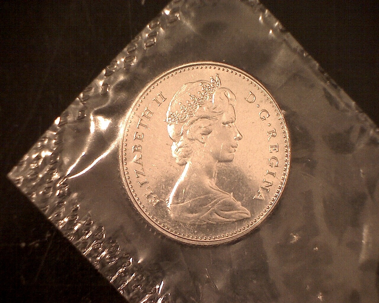 1968 Canada (A)   PL - Ten-Cent Coin, still in original plastic wrap