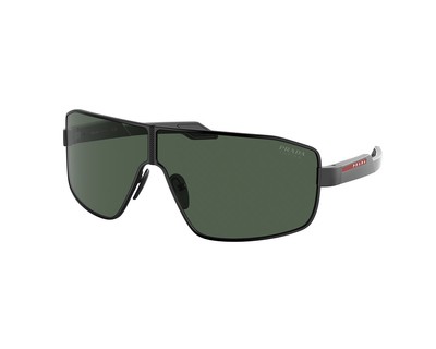 Pre-owned Prada Linea Rossa Sunglasses Ps 54ys 1bo06u Black Green Man