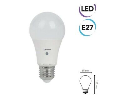 Lampadina LED sensore crepuscolare 9W E27 A+ Electraline 63279