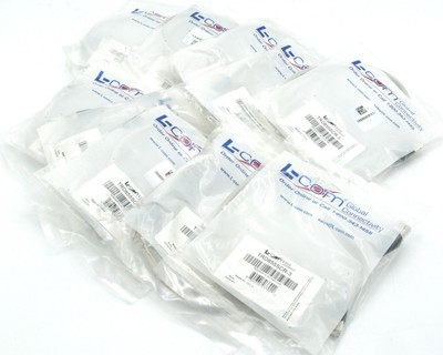 L-Com Cat5e RJ45 Ethernet Cable Shielded 26 AWG PVC Jacket, Gray, 3ft, 10pc