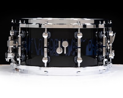 Sonor SQ2 Medium Maple 14x7 Snare - Violet Tribal Stripes
