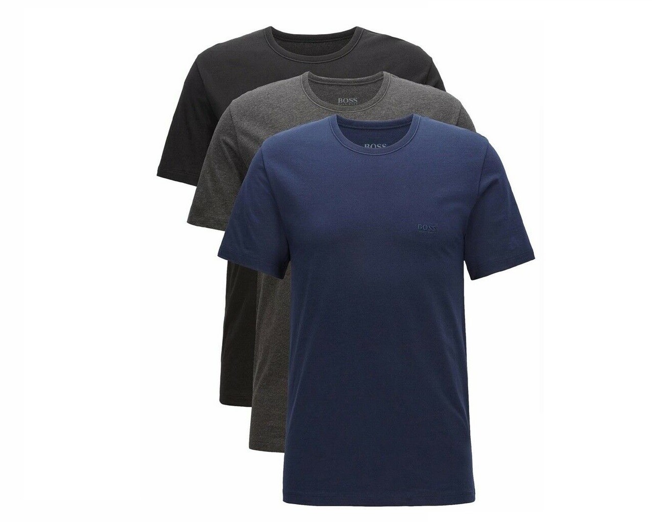 Hugo Boss 3 pack Men T shirts 50325887 497 Black/Grey/Blue