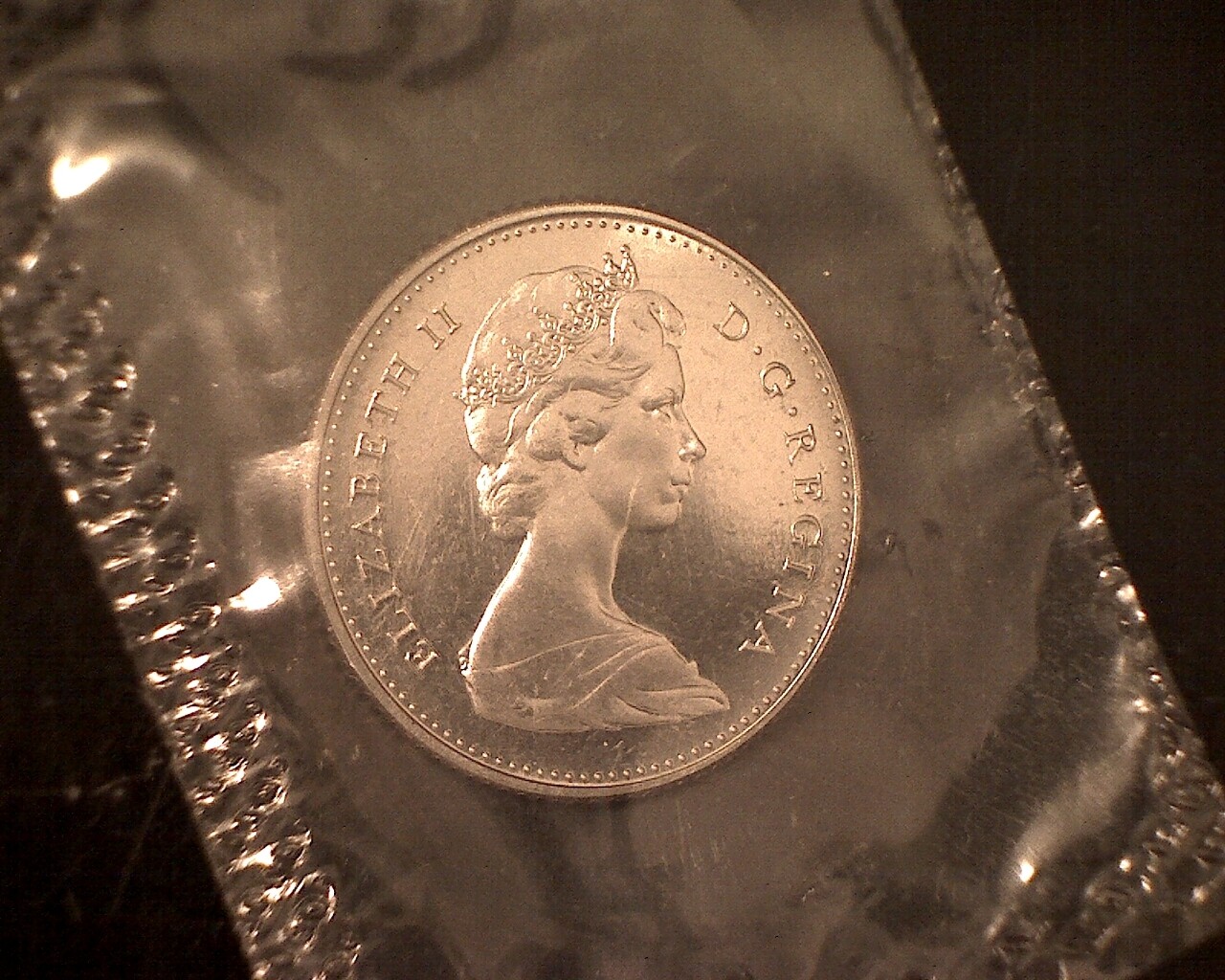 1968 Canada (C)   PL - Ten-Cent Coin, still in original plastic wrap
