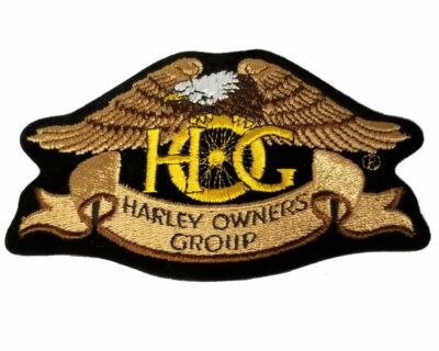 HOG HERITAGE EAGLE VEST PATCH 4-3/4 INCHES HARLEY DAVIDSON OWNERS GROUP SMALL