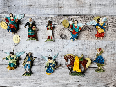 Hawthorne Village Christmas Ornaments Joy to the World Nativity Figurine Set A76
