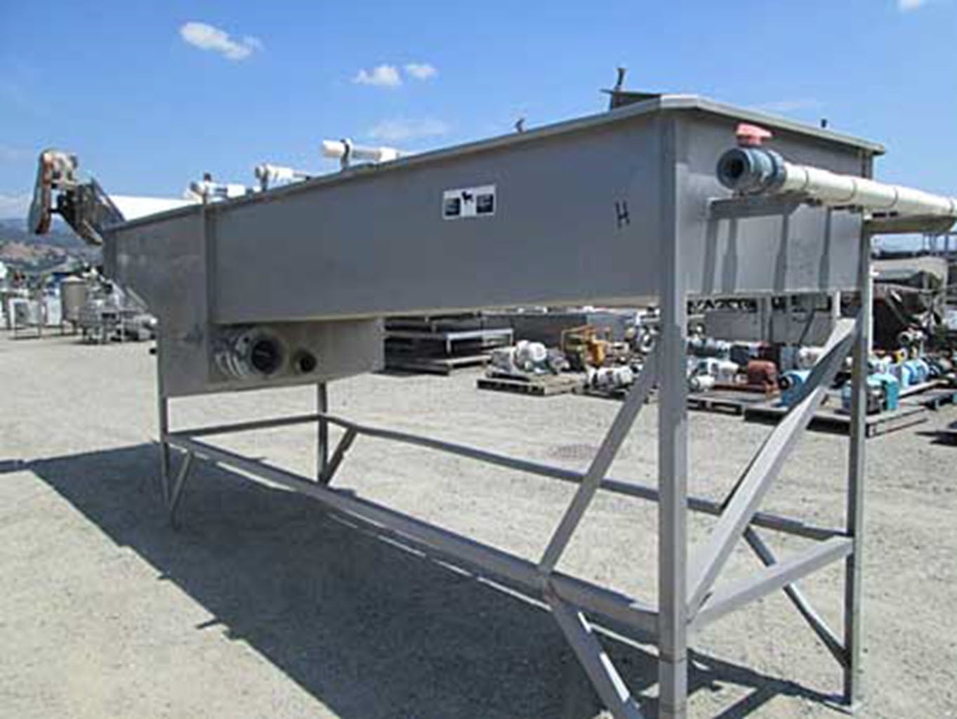 Flood tank washer with elevator, S/S construction 40