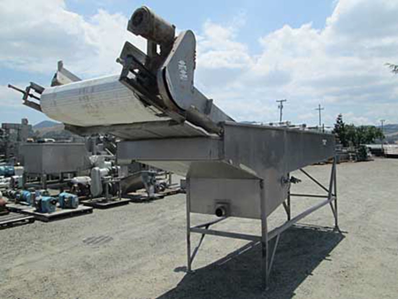 Flood tank washer with elevator, S/S construction 40