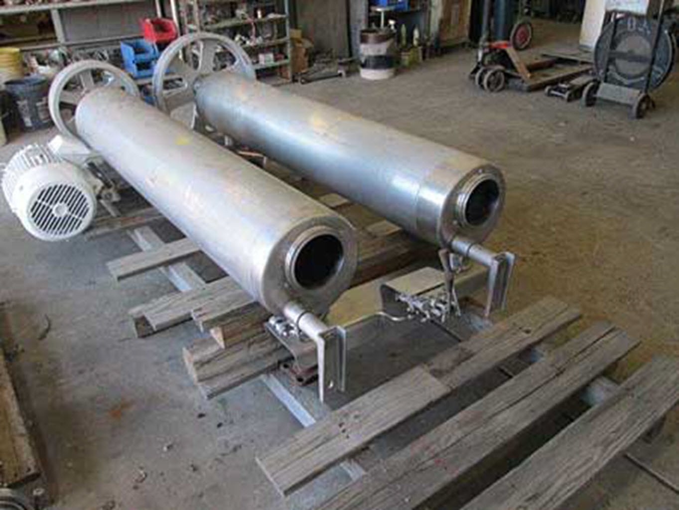 Alfa Laval scrape surface heat exchanger, Unit A, and Unit B