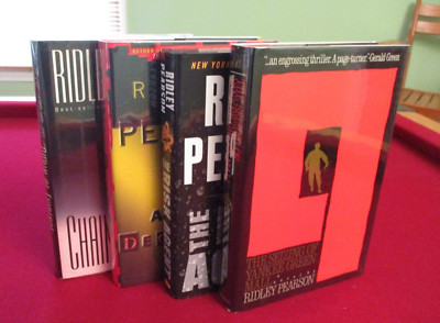 4 SIGNED Ridley Pearson ~ The Seizing of Yankee Green Mall ~ The Risk Agent