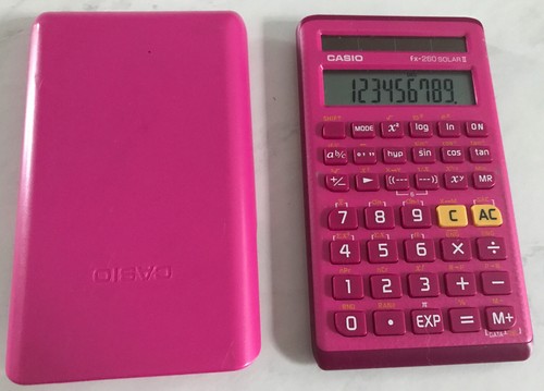 Casio Fx260 Solar Ii Scientific Calculator Pink Ebg