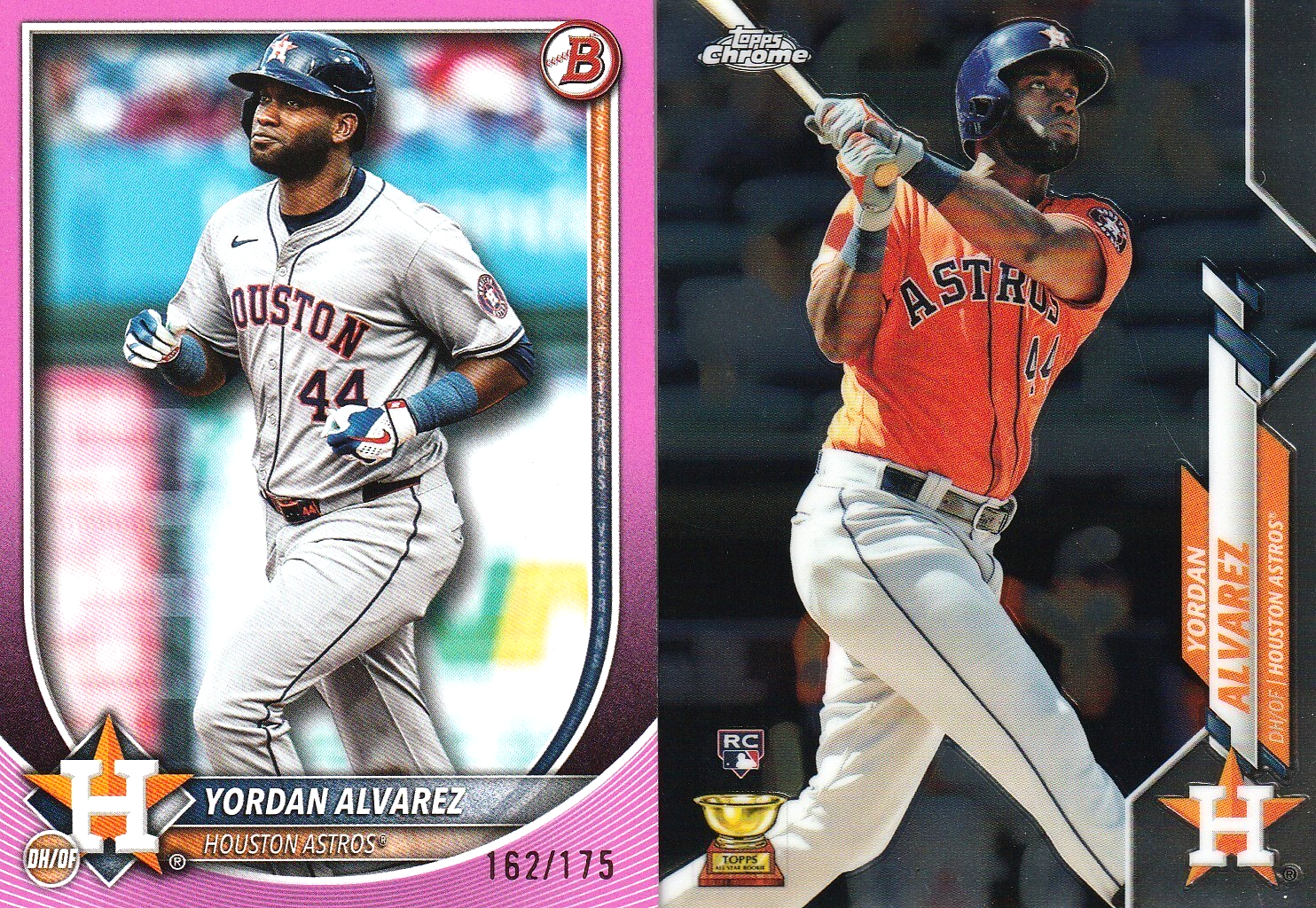 スポーツ選手 yordan alvarez 2nd bowman Gold Top100 yordan