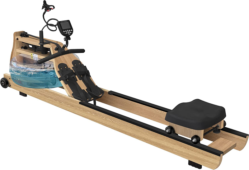 Wooden Water Resistance Rowing Machine - Home Indoor Fitness Equipment for Full