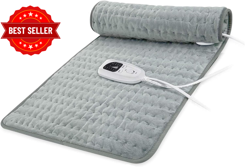 Heating Pad, Electric Heating Pad for Dry & Moist Heat, Electric Heat Pad with M
