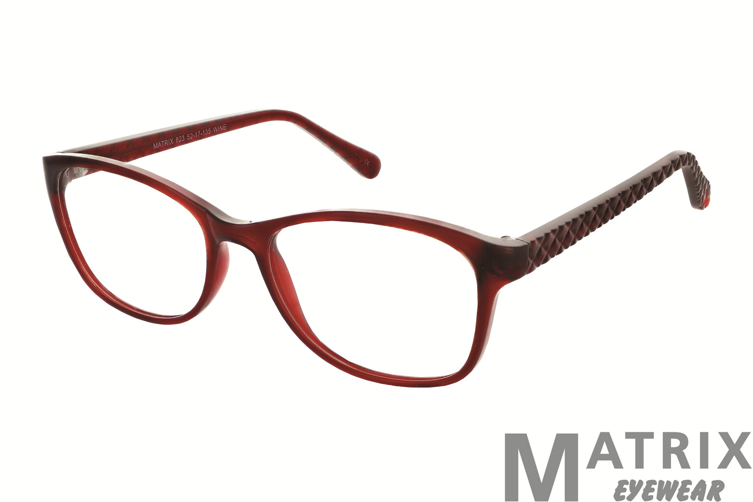 Matrix 823 Moderne Brillenfassung Brillengestell rot für DAMEN & HERREN