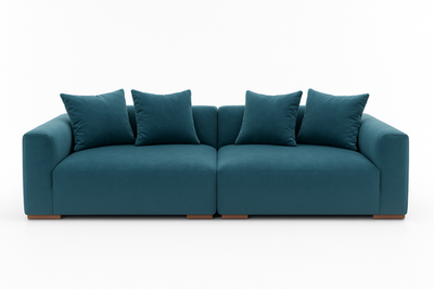 John Lewis Tokyo 4 Seater Sofa Grand In Velvet Teal