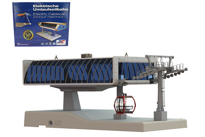 NEW TELECABINE JC COLLECTION 1/87  6 CABINES 1 GARE ECLAIREE - STATION 5655