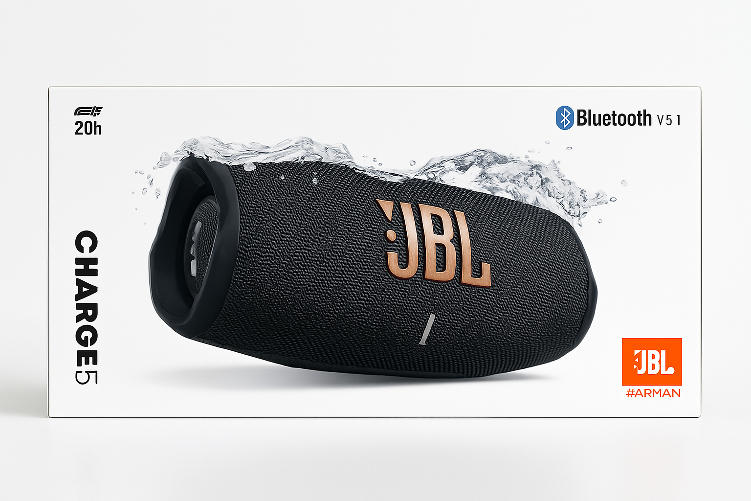 JBL ワイヤレススピーカー CHARGE5 ブラック JBL Charge 5 Wi-Fi | ポータブル Wi-Fi / Bluetooth スピーカー