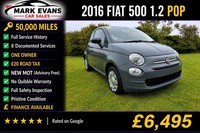 2016 Fiat 500 1.2 Pop 3dr HATCHBACK Petrol Manual