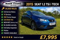 2015 SEAT Ibiza 1.2 TSI I TECH 5dr HATCHBACK Petrol Manual