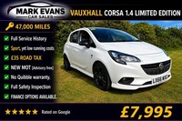 2016 Vauxhall Corsa 1.4 Limited Edition 5dr HATCHBACK Petrol Manual