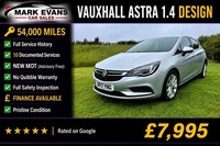 2017 Vauxhall Astra 1.4T 16V 125 Design 5dr HATCHBACK Petrol Manual