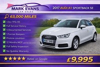 2017 Audi A1 1.0 TFSI SE 5dr HATCHBACK Petrol Manual