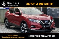 2018 Nissan Qashqai 1.5 DCi N-Connecta Diesel Manual 5 Door SUV Red