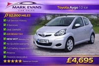 2011 Toyota AYGO 1.0 VVT-i Ice 3dr HATCHBACK Petrol Manual