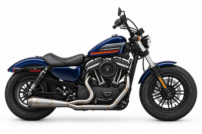 PROTECH 2-en-1 escape de acero inoxidable Harley Seventy Two Hard Candy...
