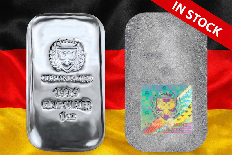 Lingot 1 Oz Argent Pur 9999 Germania Mint