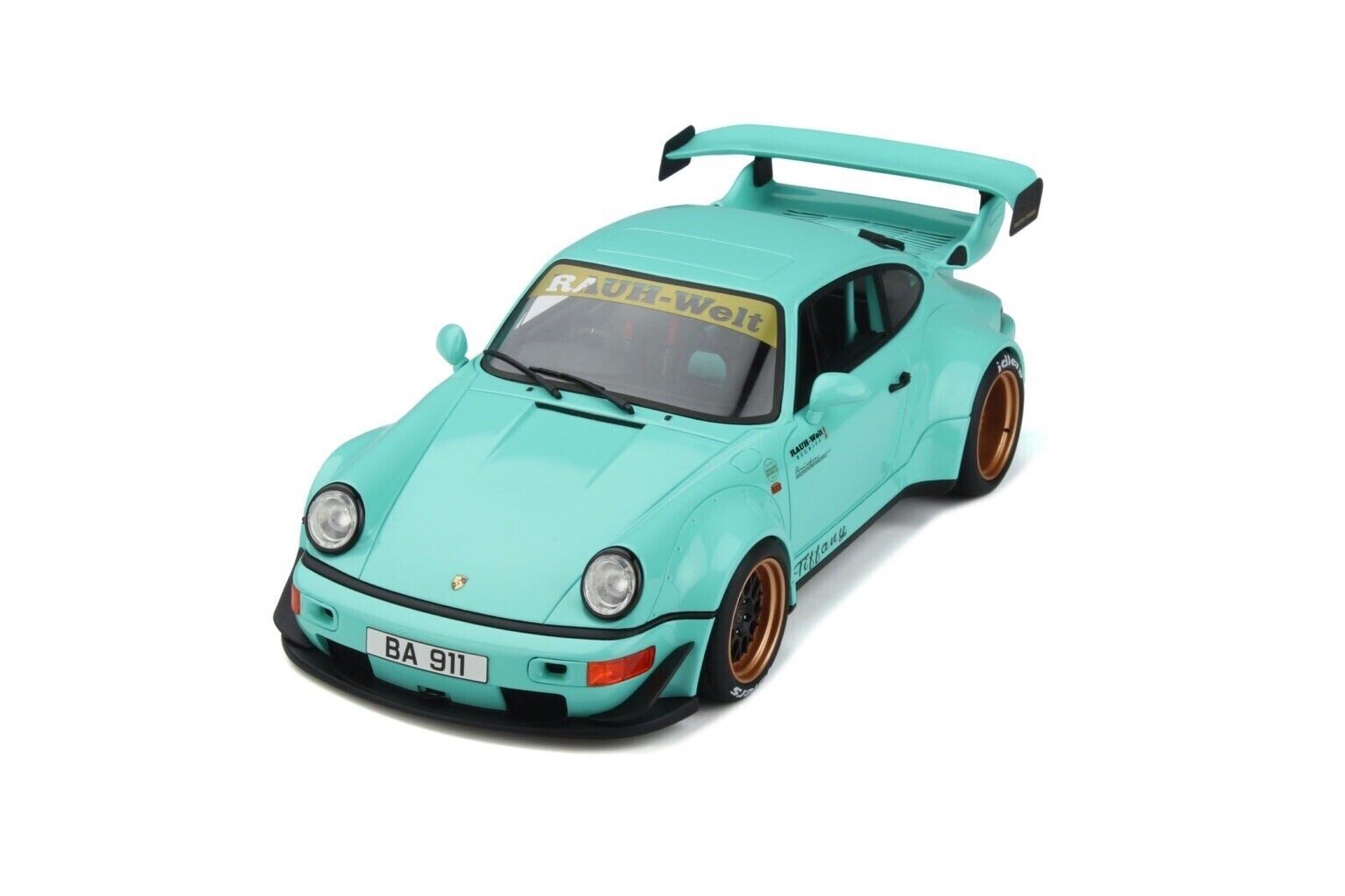 1/18 Porsche 911 930 RWB Bodykit 2015 Blue Resin Model GT
